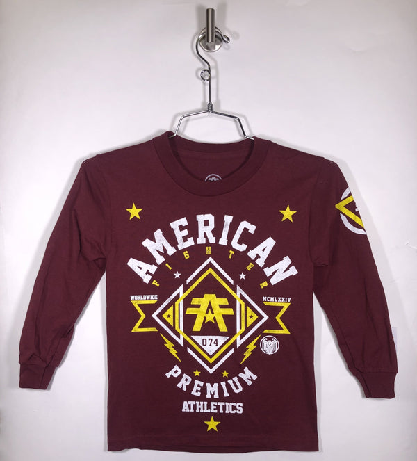 AMERICAN FIGHTER L/S ARLINGTON Boy’s T-shirt -Youth Tee