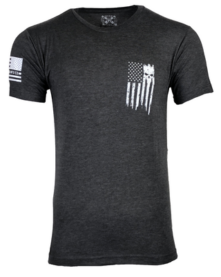 HOWITZER Style Men's T-Shirt PATRIOT TORN Military Grunt