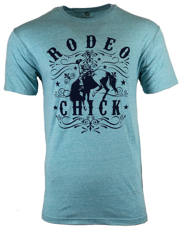 RAW STATE By Affliction Men's T-Shirt RODEO CHICK Biker Cowboy