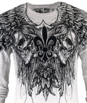 Xtreme Couture by Affliction Men's Thermal Shirt GATHER White