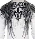 Xtreme Couture by Affliction Men's Thermal Shirt GATHER White