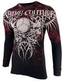 Xtreme Couture by Affliction Men's Thermal Shirt BARE BONE Black
