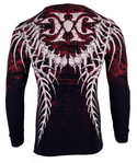 Xtreme Couture by Affliction Men's Thermal Shirt BARE BONE Black
