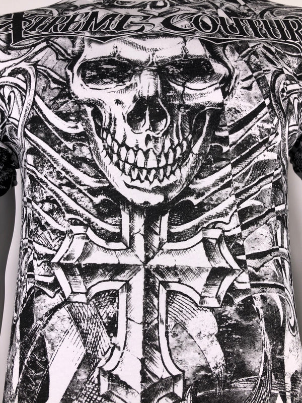 Xtreme Couture By Affliction Men's T-Shirt VICTORY Skull - Foto 7