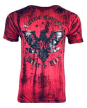 XTREME COUTURE by AFFLICTION Men's T-Shirt NATIONAL RUST Biker MMA