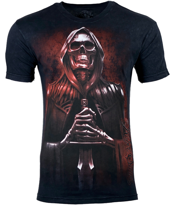 REBEL SAINTS by AFFLICTION GATEKEEPER Men's T-shirt