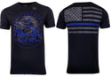 HOWITZER Clothing Men's T-Shirt S/S BLUE LINE Black Label