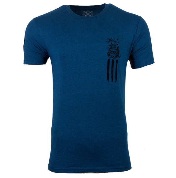 HOWITZER Clothing Men's T-Shirt S/S SNAKE FLAG Tee Black Label
