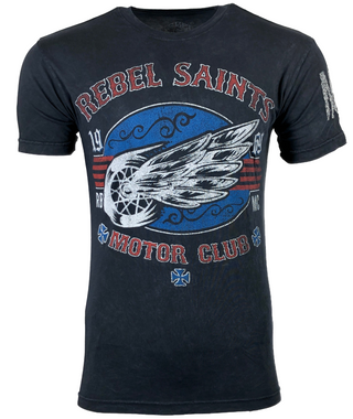 REBEL SAINTS by AFFLICTION SPEED RAIL Men's T-shirt