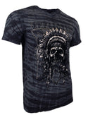 AFFLICTION AC DEVIL'S TRAIL Men's T-shirt Surf Wash/Black