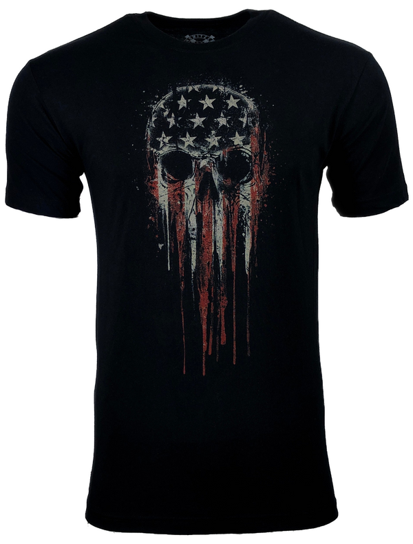 HOWITZER Clothing Men's T-Shirt S/S PEOPLE SKULL Black Label