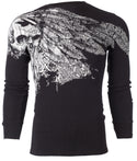 Xtreme Couture by Affliction Men's Thermal Shirt ANTIQUATED Black