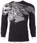 Xtreme Couture by Affliction Men's Thermal Shirt ANTIQUATED Black