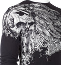Xtreme Couture by Affliction Men's Thermal Shirt ANTIQUATED Black