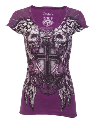 Archaic by Affliction Women's T-shirt Criterion  ^