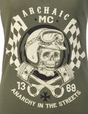 Archaic by Affliction Women's T-shirt Hot Piston ^