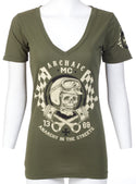 Archaic by Affliction Women's T-shirt Hot Piston ^