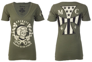 Archaic by Affliction Women's T-shirt Hot Piston