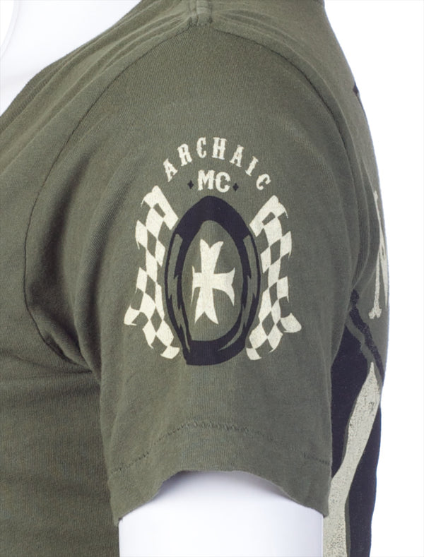 Archaic by Affliction Women's T-shirt Hot Piston ^