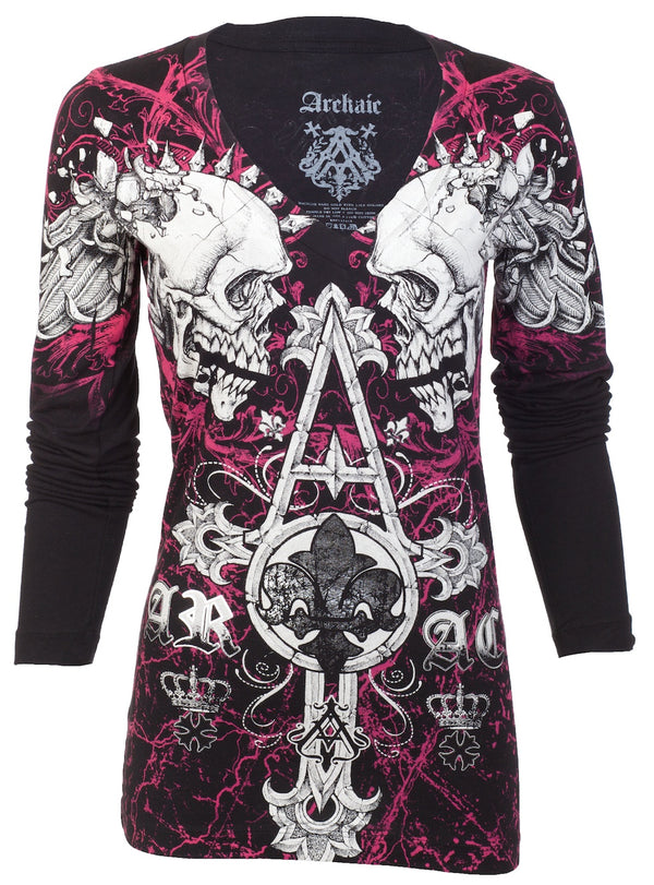Archaic by Affliction Women's T-shirt Tall Tale ^