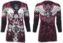 Archaic by Affliction Women's T-shirt Tall Tale ^