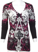 Archaic by Affliction Women's T-shirt Tall Tale ^