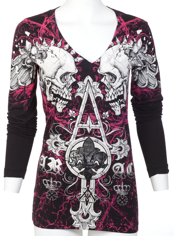 Archaic by Affliction Women's T-shirt Tall Tale ^