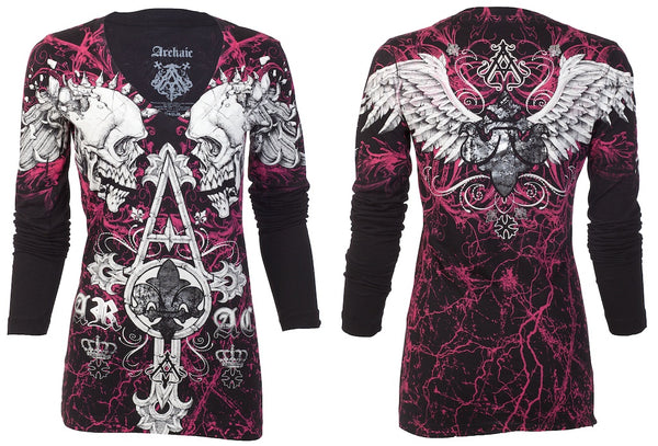 Archaic by Affliction Women's T-shirt Tall Tale ^