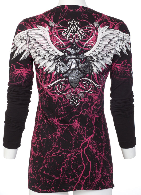 Archaic by Affliction Women's T-shirt Tall Tale ^