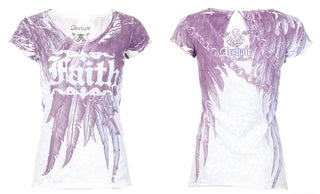 Archaic by Affliction Women's T-shirt Active Faith  ^