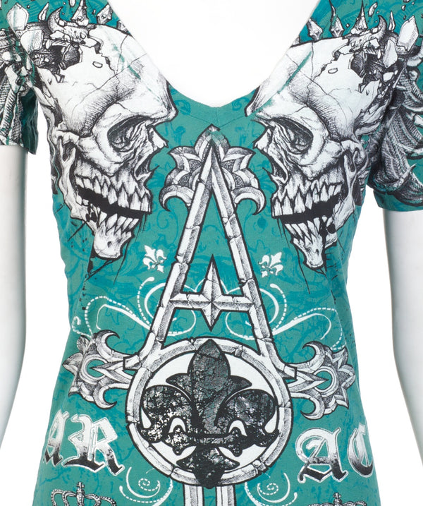 Archaic by Affliction Women's T-shirt Tall Tale ^