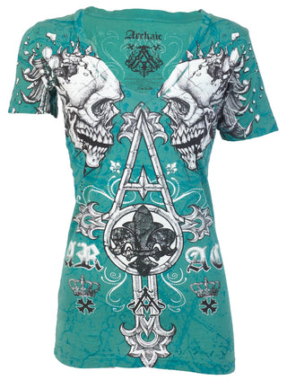 Archaic by Affliction Women's T-shirt Tall Tale ^