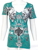 Archaic by Affliction Women's T-shirt Tall Tale ^