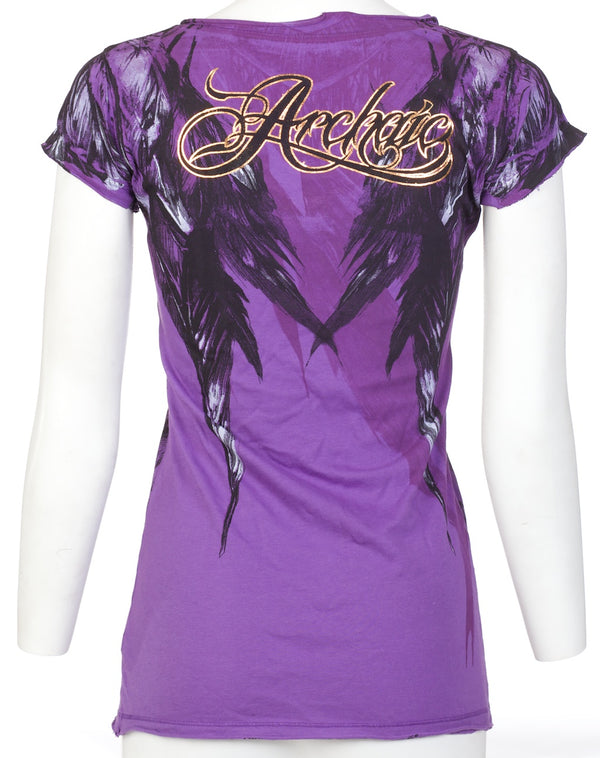 Archaic by Affliction Women's T-shirt Beauty Queen ^