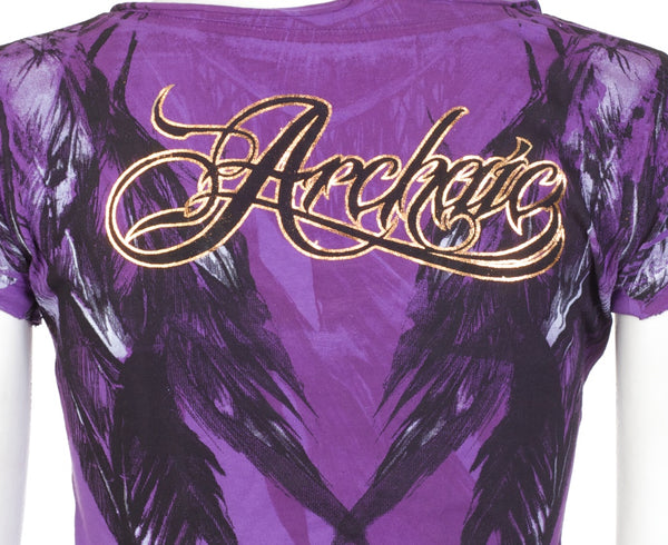 Archaic by Affliction Women's T-shirt Beauty Queen ^