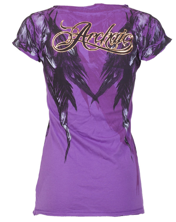 Archaic by Affliction Women's T-shirt Beauty Queen ^