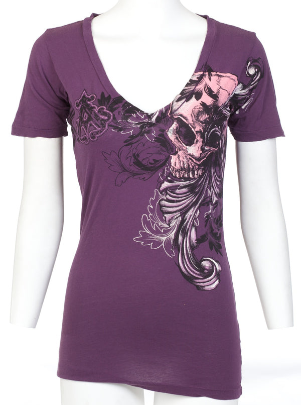 ARCHAIC Women's Short Sleeve WAGER V-neck T-Shirt ^