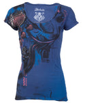 Archaic by Affliction Women's T-shirt Cute Girl ^