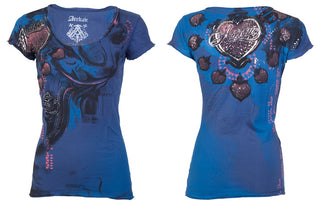 Archaic by Affliction Women's T-shirt Cute Girl ^