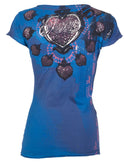 Archaic by Affliction Women's T-shirt Cute Girl ^