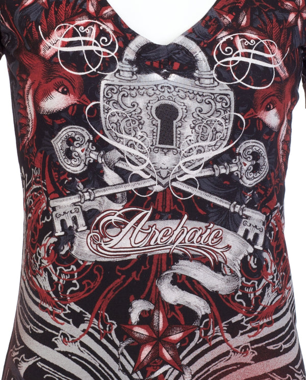 Archaic by Affliction Women's T-shirt Queen Lady ^