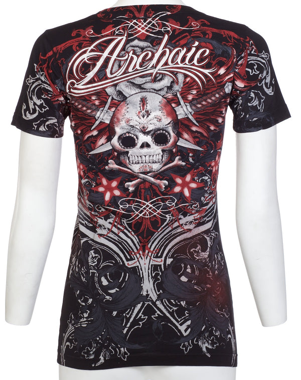 Archaic by Affliction Women's T-shirt Queen Lady ^