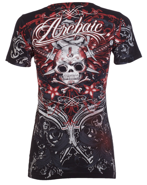 Archaic by Affliction Women's T-shirt Queen Lady ^