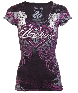 Archaic by Affliction Women's T-shirt Unwanted Love