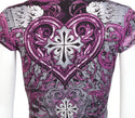 Archaic by Affliction Women's T-shirt Unwanted Love  ^