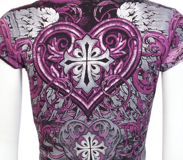 Archaic by Affliction Women's T-shirt Unwanted Love  ^