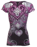 Archaic by Affliction Women's T-shirt Unwanted Love  ^