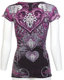 Archaic by Affliction Women's T-shirt Unwanted Love  ^