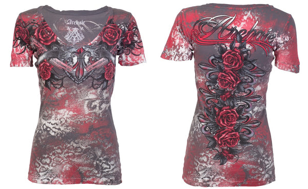 Archaic by Affliction Women's T-shirt Hot Girl ^