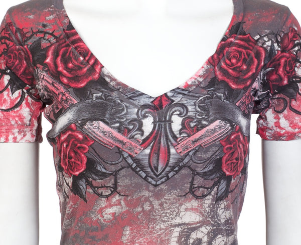 Archaic by Affliction Women's T-shirt Hot Girl ^